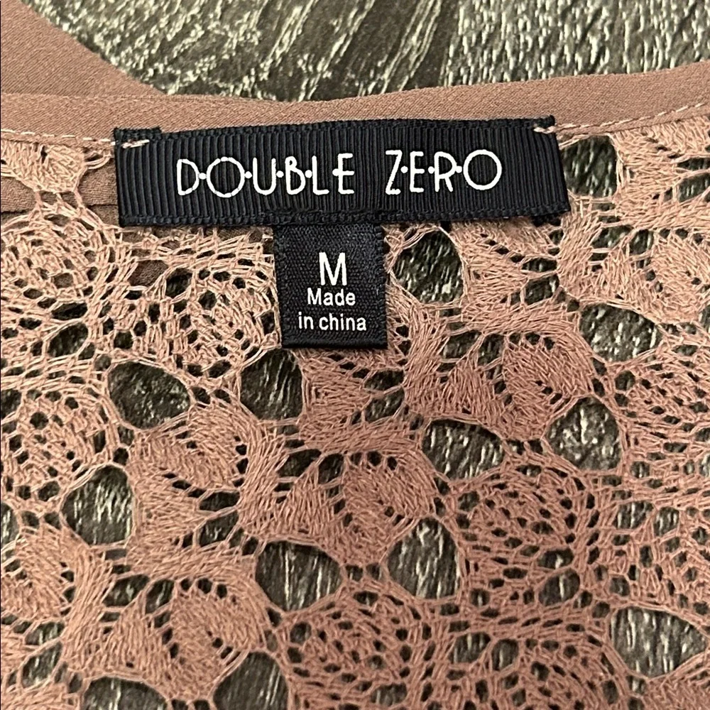 Double Zero Taupe Crochet Top